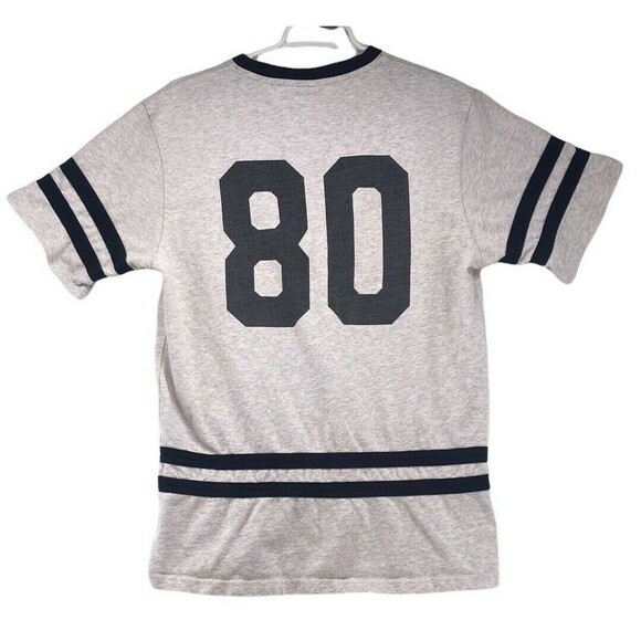The Hundreds Mens Shirt Size Large Grey Short Sleeve Football Jersey 80 - Picture 2 of 7